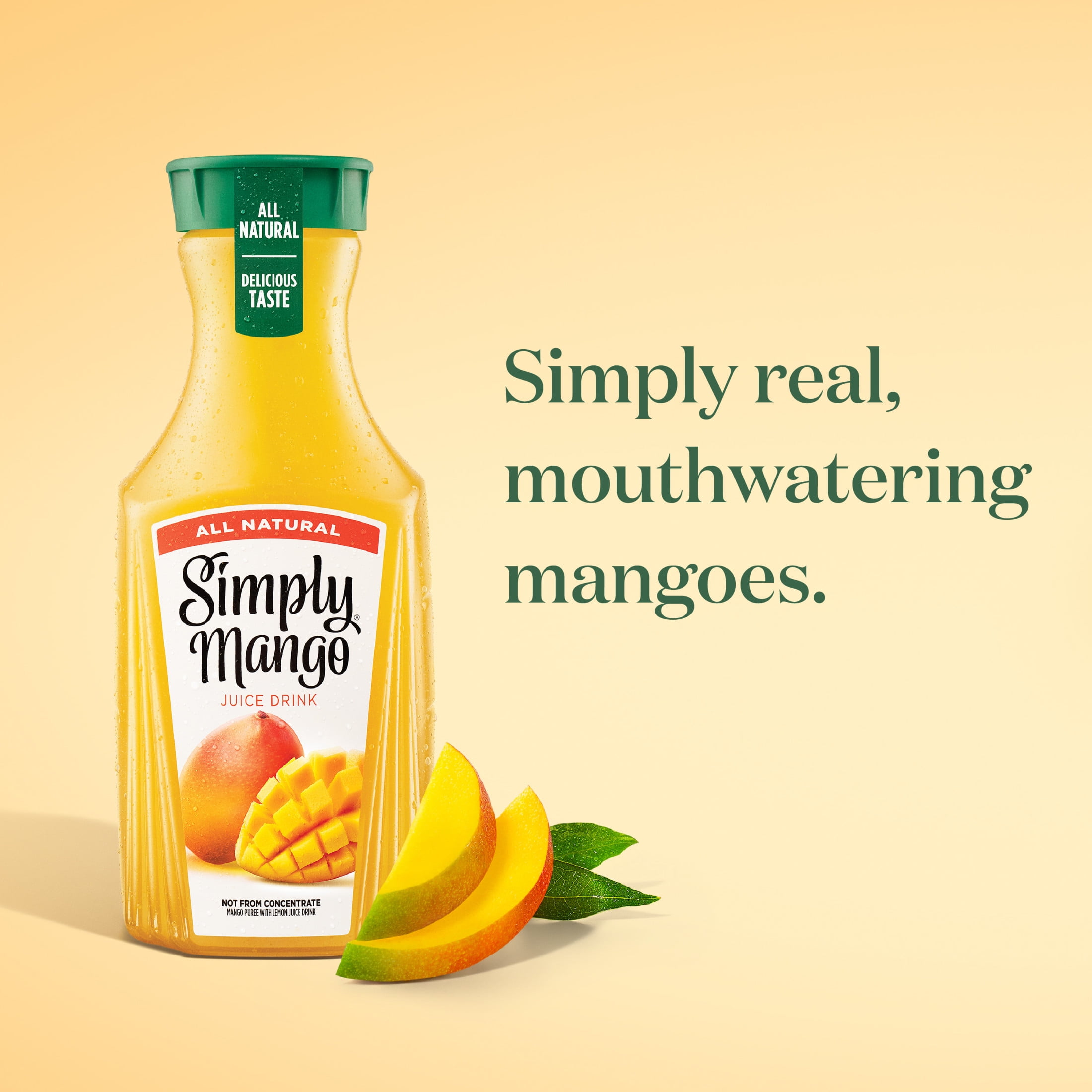 Simply Mango Juice Drink Bottle, 52 fl oz