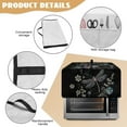 thumbnail image 6 of Renewold Toaster Oven Cover Stain-Resistant Air Fryer Smart Oven Protector with Storage Pockets Easy Clean Kitchen Appliance Accessories, 18.5 x 14.5 x 9 Inches, Dragonfly Flower Black, 6 of 7