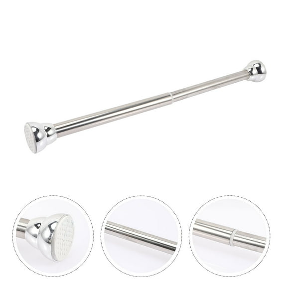 LEORX Adjustable Stainless Steel Spring Tension Curtain Rod Multipurpose Expandable Shower and Closet Pole