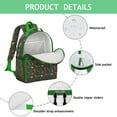 thumbnail image 4 of Cartoon Dinosaur School Backpack with Cute Baby Dino Pattern and Minimalist Nature-Inspired Artwork, 4 of 6