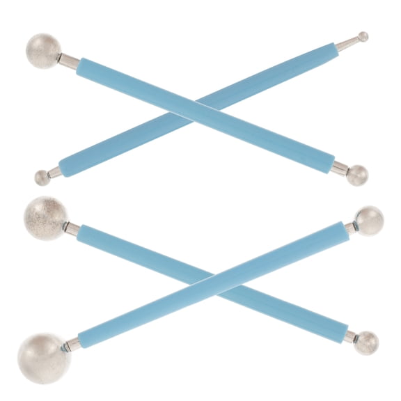 HOOWIFFY Stainless Steel Double-Ended Stylus Clay Tools for Crafting and Sculpting 4 Pieces Set