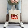 thumbnail image 2 of Colorful Tote Bag with ' FIEST SQUAD ' in bold red featuring sombrero piñata and soccer ball illustrations perfect for parties and shopping, 2 of 4