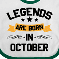 thumbnail image 4 of Inktastic Legends Are Born in October Boys or Girls Baby Bib, 4 of 4