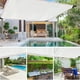 thumbnail image 5 of Tela de sombra bloqueador solar Cubierta de malla 90% Bloque UV blanco 200x300cm Ojales con cinta adhesiva Red solar para plantas de pérgola Jardines de invernadero Patio Protección exterior Tejido, 5 of 7
