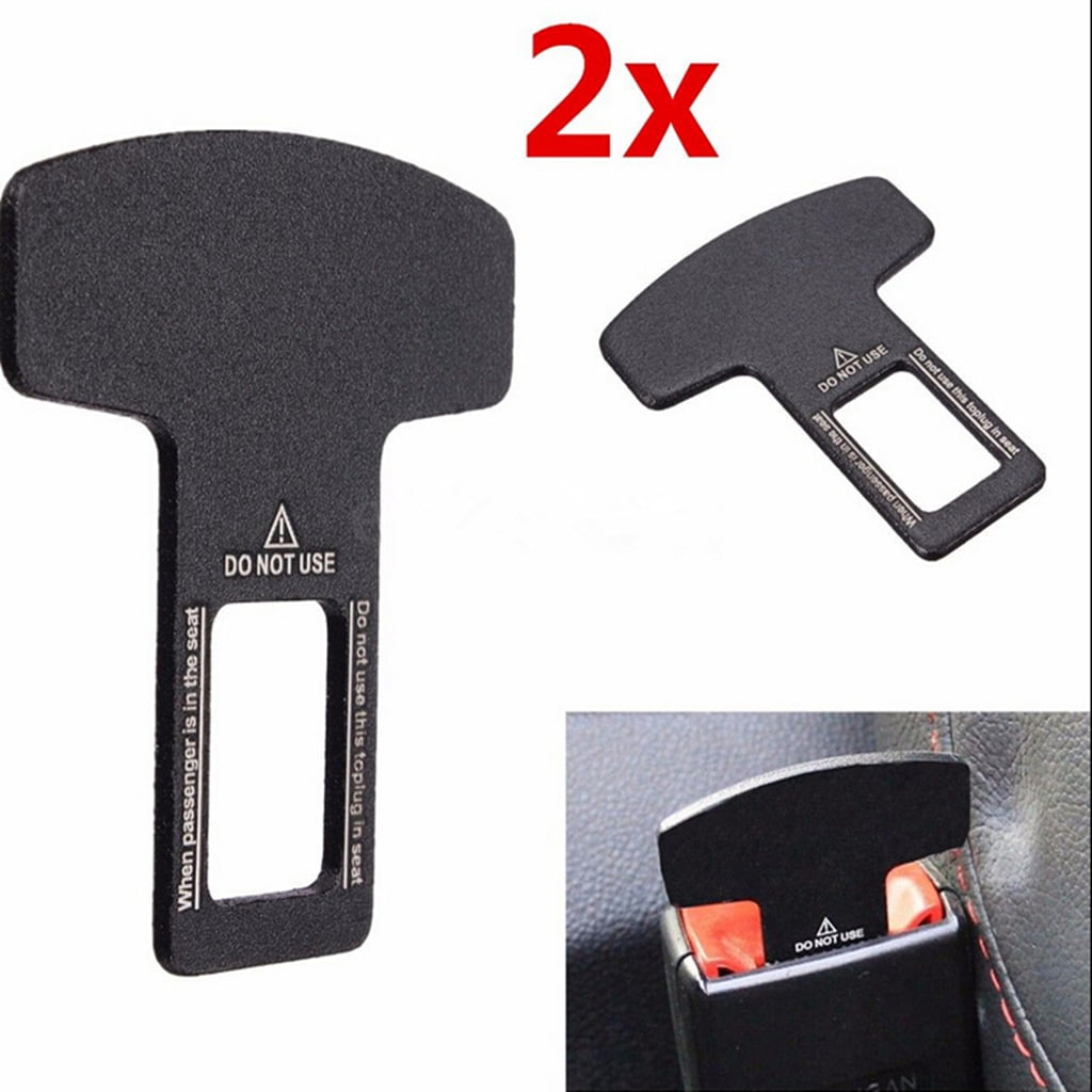 2pc Universal Car Safety Seat Belt Buckle Alarm Stopper Eliminator ... 2pc Universal Car Safety Seat Belt Buckle Alarm Stopper Eliminator ...