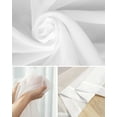 thumbnail image 2 of Sheer Curtains 63 inches Long, Spring Summer Plants Eucalyotus White Daisy Flower Light Filtering Sheer Window Curtains Rod Pocket Voile Drapes for Bedroom Living Room, 52"W x 63"L 2 Panels, 2 of 7