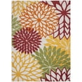 thumbnail image 2 of Nourison Aloha Indoor/Outdoor Red Multi Colored 9'6" x 13' Area Rug, (10x13), 2 of 10