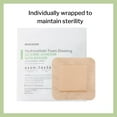 thumbnail image 3 of McKesson Hydrocellular Foam Dressing, Silicone Adhesive Bandage, 4 in x 4 in, 10 Count, 20 Packs, 200 Total, 3 of 11