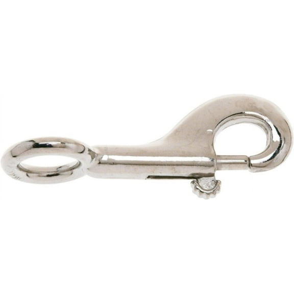 Campbell Chain 5/8 in. Dia. x 3-3/8 in. L Nickel-Plated Zinc Bolt Snap 90 lb. - Total Qty: 10