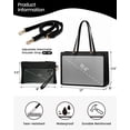 thumbnail image 4 of Bolsa para portátil LOVEVOOK Fashion Computer Tote 15.6 pulgadas negra para mujer, 4 of 8