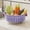 Purple-Free Size/PP, variant on Double Layer Washing Basin Fruit Vegetable Colander Drain Basket Sink Bowl Washer with Handles Storage Wash Rinse Prep Tub Kitchen Salad Herbs Produce Cleanup Wash Rinse Drain Fruit Vegetable Wash
