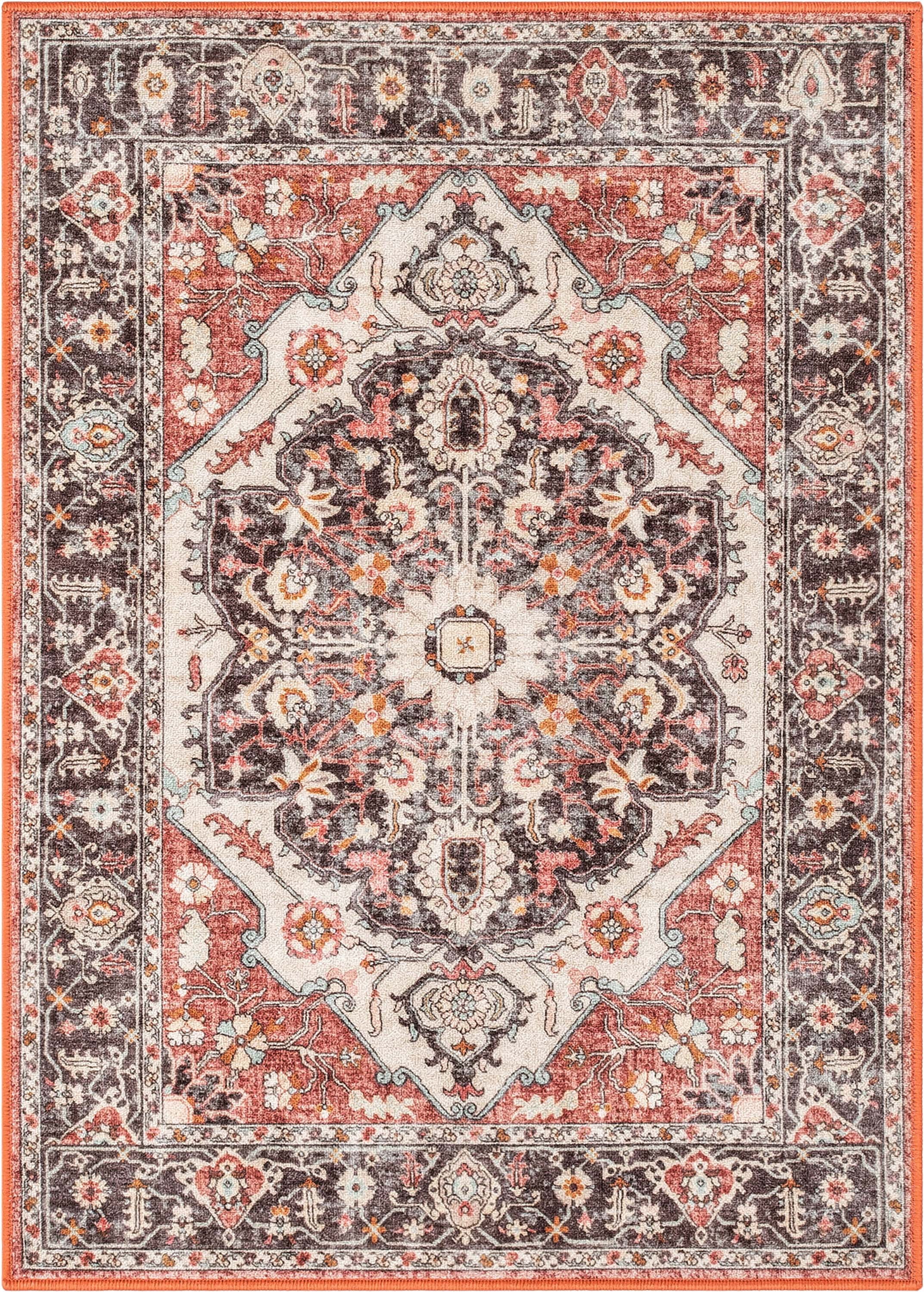 Well Woven Kings Court Zazzu Traditional Medallion Oriental Multi 3'3" x 4'7" Area Rug