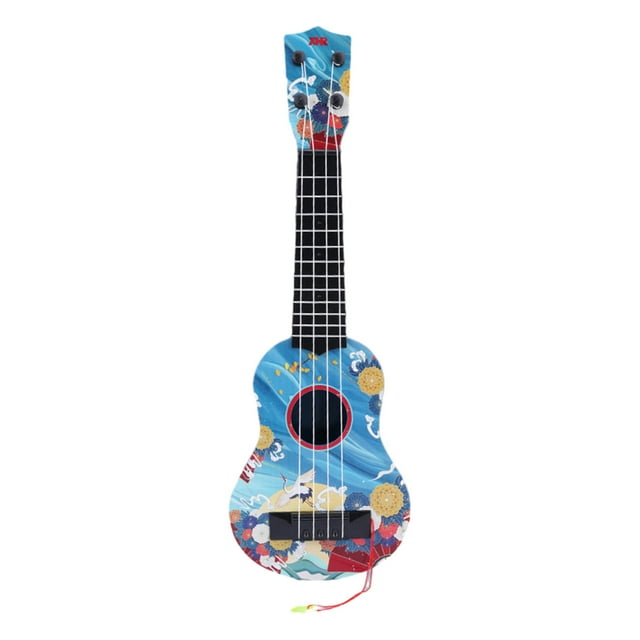 Jouet Ukulélé pour Enfants Débutants Guitare Instrument de Musique Portable Simulation Musicale Jouet Éducatif avec Cordes Réglables Matériau Plastique Abs Sûr pour Apprentissage Précoce et Développement des Compétences