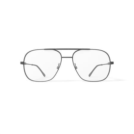 Adolfo Men's Grant Aviator Prescription Eyeglasses with Case, Gunmetal