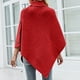 thumbnail image 5 of Moda mujer Otoño Invierno sólido chal botón capa solapa-cuello tejer abrigo Tops Fridja nalpqowj63741, 5 of 6