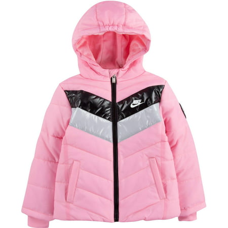 Nike Toddler Girls Chevron Puffer Jacket Color Pink Size 3T | Walmart Canada