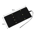 thumbnail image 4 of LCXmlly Compact Jewelry Roll Slim Portable Faux Leather Jewelry Roll Multifunctional Rings Necklaces Earrings Bracelets Watch Travel Storage Organizer, 4 of 9