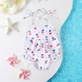 thumbnail image 2 of KPOPLK Toddler Baby Girl Swimsuit Color Block Bathing Suits Summer Beach Swimwear clearance Swimwear under $5.00 for kids(18-24 Months,White), 2 of 6
