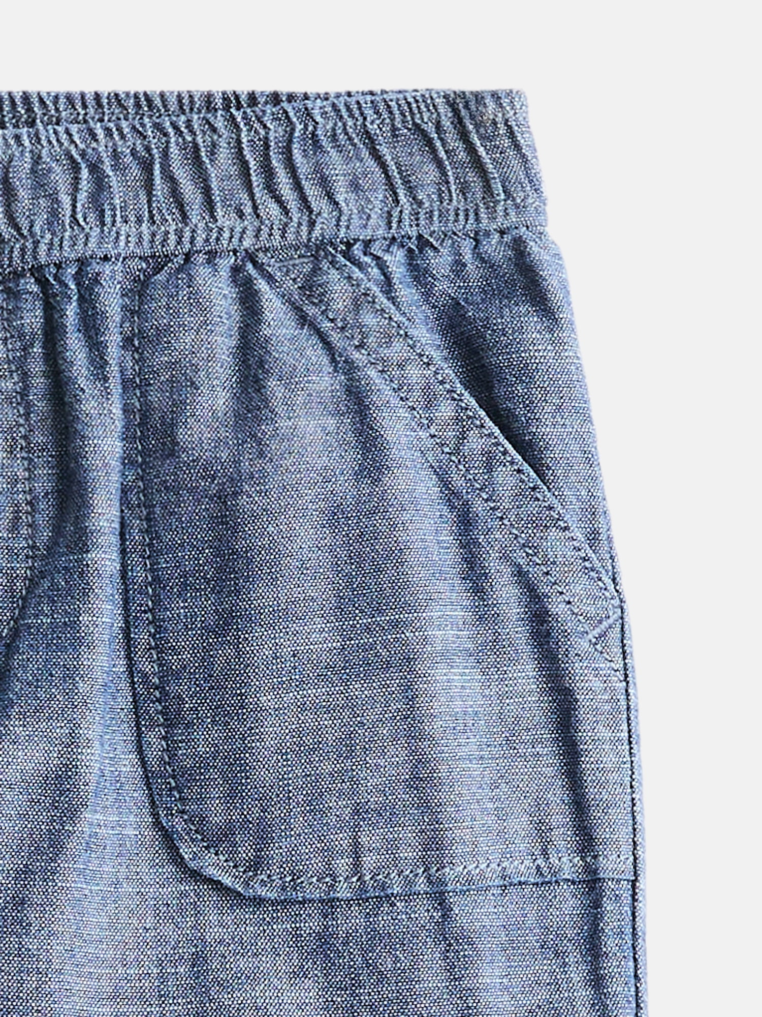 Wonder Nation Baby Boys Lined Chambray Pants, Sizes 0-24M