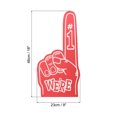 thumbnail image 2 of Uxcell 18 Inch Giant Foam Finger, We Are #1 EVA Cheerleading Fingers for Celebration Sports Games Party, Red, 2 of 5