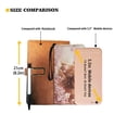 thumbnail image 3 of Renewold PU Leather Wallet for Women Coin Bag with Wrist Strap Cash Card Holder Coins Pouch for Adults Women Ladies, Highland Cow Cherry Blossom, 3 of 7
