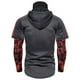 thumbnail image 4 of Playeras De Compresión Para Hombre Camisa Informal A Rayas Para Hombre, Camisa De Manga Corta Con Botones Y Cuello Vuelto, 4 of 9