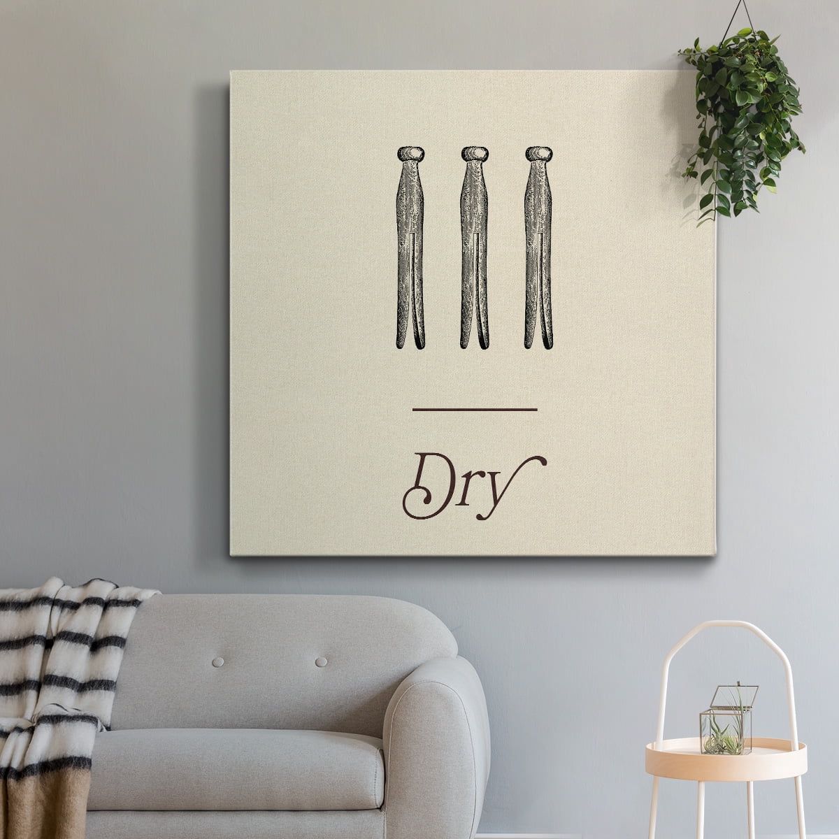 Wexford Home Laundry Sign II-Premium Gallery Wrapped Canvas, 32" x 32" - Ready to Hang