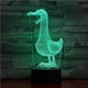 thumbnail image 1 of Lámpara de mesa con luz nocturna Goose 3D LED para dormitorio infantil, 1 of 2