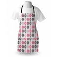 thumbnail image 4 of Abstract Apron, Repeating Modern Simplistic Floral Motifs on Muted Tone Background Print, Unisex Kitchen Bib with Adjustable Neck for Cooking Gardening, Adult Size, White and Multicolor, by Ambesonne, 4 of 4