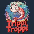 thumbnail image 3 of Trippi Troppi Shrim Cat Long Sleeve T-shirt Italian Brainrot Gen Z Alpha Meme, 3 of 7