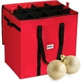 thumbnail image 4 of Christmas Ornament Storage Container, Stores Up to 48 - 6 Ornaments with 4 Individual Trays- 600D Tear Resistant Material, 4 of 10