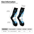 thumbnail image 2 of Vsdgher Christmas Gnome Snowflake Crew Socks for Men & Women, Breathable Casual Athletic Ankle Socks, 2 of 6