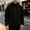Black, variant on Men's Stand Collar Full Zip Light Polar Fleece Jacket Solid Soft Thermal Mid Layer For Ski Resort Base Layering Road Trip Car Rides & Indoor Office Warm Ups Brown L
