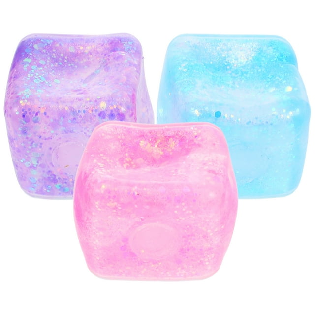 3 uds Fidget juguete estrés cubo juguetes exprimiendo juguete cubo elástico juguete para fiesta