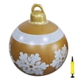 thumbnail image 1 of Bola navideña inflable de PVC de 23,6 pulgadas para decoración de interiores y exteriores, ideal para fiestas navideñas familiares., 1 of 7