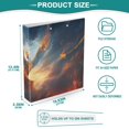 thumbnail image 5 of Bird Fire Sky 3 Ring Binders 1.5 inch Hardcover File Folders with Interior Pockets A4 Size Organizer for School Office Hospital Set of 2, 5 of 8