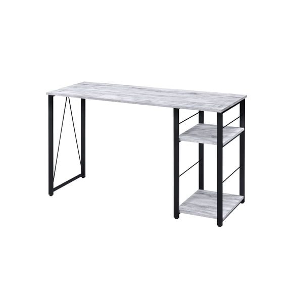 Vadna Antique White & Black Finish Writing Desk