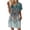 Blue03, variant on Womens Summer Dresses Tulip Petal Short Sleeve V Neck Loose Swing Sundresses with Pockets Plain/Print Women's Fashionable Floral Casual Pullover Dress, Sizes S-3XL
