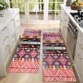 thumbnail image 4 of Kitchen Rugs Sets Of 2,Ethnic Figure and Pattern Anti Fatigue Kitchen Mat Rugs Non Slip Washable,Decorative Kitchen Floor Mats for Kitchen,Sink,Laundry,17"X47", 4 of 5