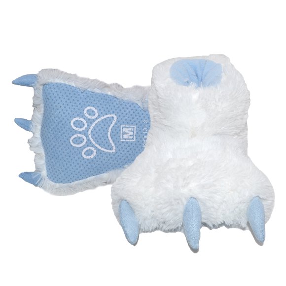 Millffy Funny Bear Paw Slippers Adult Monster Dino slippers for toddler Boys dinosaur slippers for Kids Adults (Snow Elf, Large -(Women’s Size))