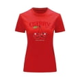 thumbnail image 1 of Playera Blusa De Cerezas Cherry Happy Have A Nice Day Casual Ropa Para Mujer Ropa De Dama Color Rojo Talla Mediana Marca Emil SaEs, 1 of 4