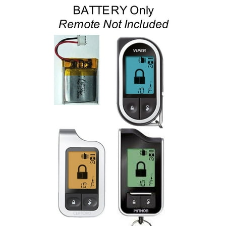 JFC 7752 New Genuine OEM Replacement Battery for Viper Python Clifford Remotes made by Directed Electronics (125mAh)