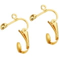 thumbnail image 3 of 36 Pack Clip-on Earring Converter with Easy Open Loop for DIY Earring and Turn any Studs or Pierced into Clip on (Gold and Silver), 3 of 5