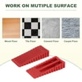 thumbnail image 4 of Uxcell 2 Pack 0.59" ABS Door Stoppers for Bottom Door Stop Wedge, Red, 4 of 6