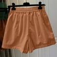 thumbnail image 2 of Y2K Retro Sweat Shorts High Waist Chino Shorts Comfy Stretch Twill Shorts for Women, 2 of 6