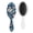White-365, variant on Floral and Leopard Print Hair Brush, Artistic Watercolor Detangler with Rustic Farmhouse Boho Style