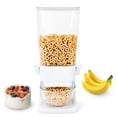 thumbnail image 3 of PloutoRich Dry Food Dispenser Container, Kitchen Pantry Cereal Dispenser 5.5L Rice Nut Candy Dispenser Storage Containers for Kitchen, White, 3 of 9