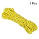thumbnail image 3 of Carpa Cuerda 19.7 Pies 4mm Reflectante Sujeción Cuerda Nylon Sujeción Cuerdas para Exterior Camping Senderismo, Amarillo Paquete de 2 Unique Bargains estacas de la tienda, 3 of 5
