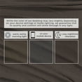 thumbnail image 6 of Cotton Heathered Melange Jersey Knit Bed Sheet Set (California King, Charcoal), 6 of 7