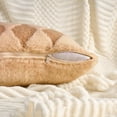 thumbnail image 3 of Unique Bargains Pack of 2 Plush Throw Pillow Covers with Diamond Pattern Camel, 3 of 6